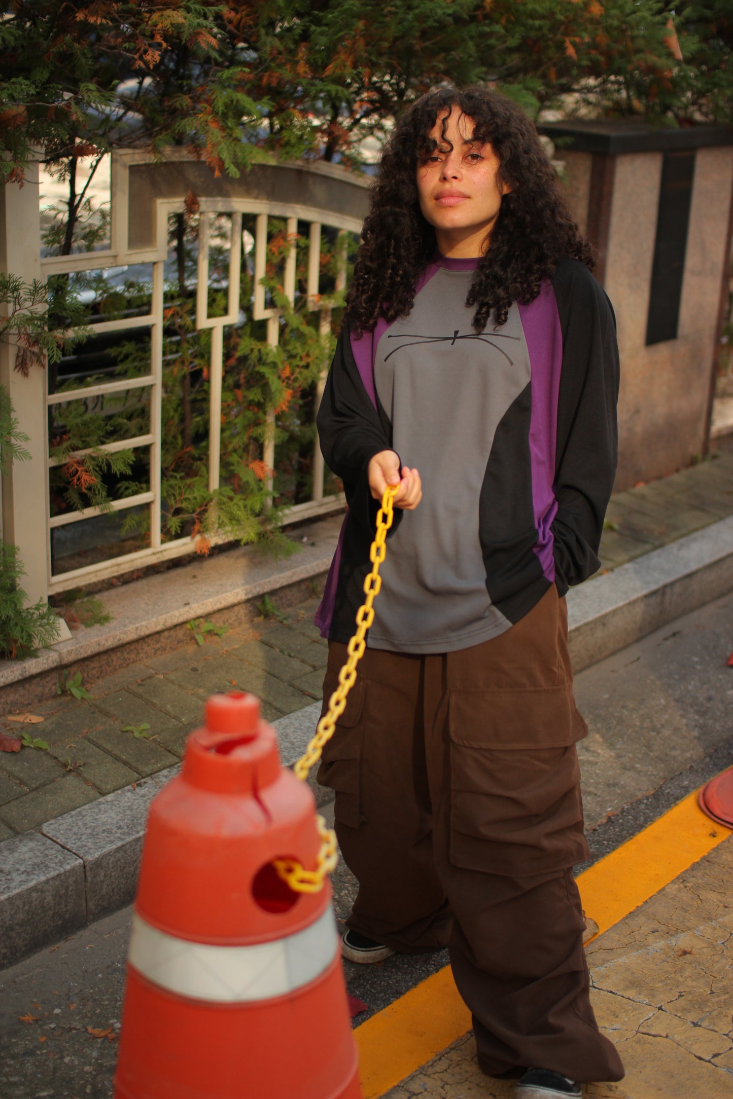 Peach Cotton Cargo Pantalón (EDICIÓN LIMITADA)